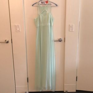 BCBGeneration Lace Trim Flowy Maxi Dress